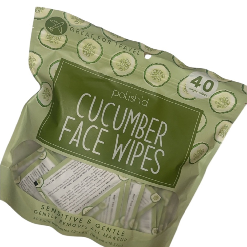 40 Cucumber Face Wipes
